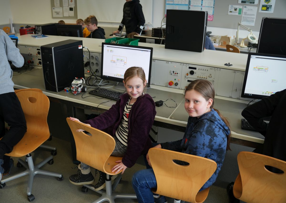 Mädchen in die Technik